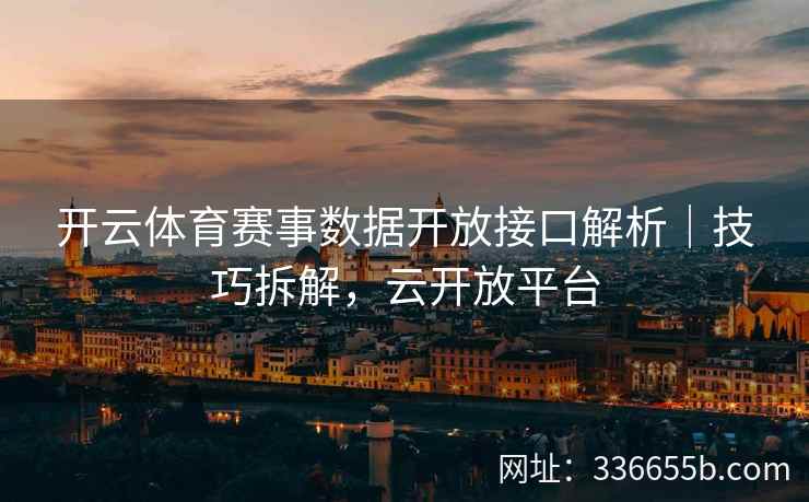开云体育赛事数据开放接口解析｜技巧拆解，云开放平台